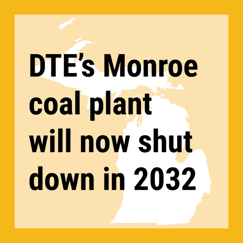 DTE's Monroe coal plant will now shut down in 2032